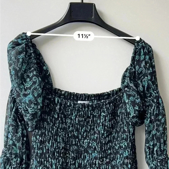 Misa Los Angeles Rashida Maxi Dress - Green Floral on Black- Size S - Picture 14 of 16